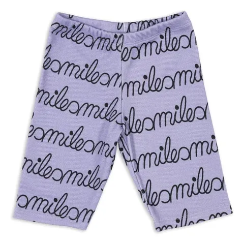 Kolarki prążek RIBBED SHORT LEGGINGS SMILE