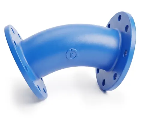 Kolano żeliwne kołnierzowe FFK 150/45° sfero MB