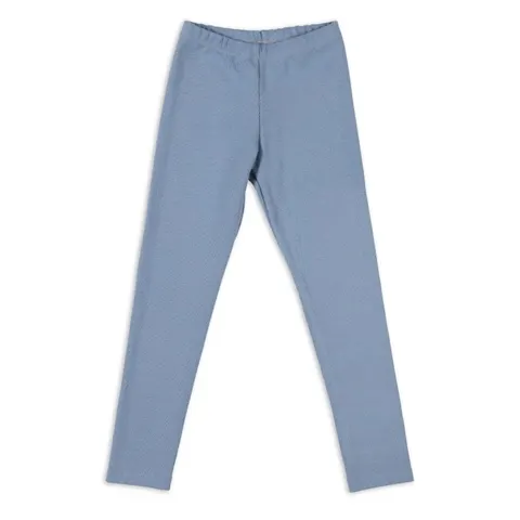 Legginsy prążek RIBBED LEGGINGS BLUE SMILE ON BACK