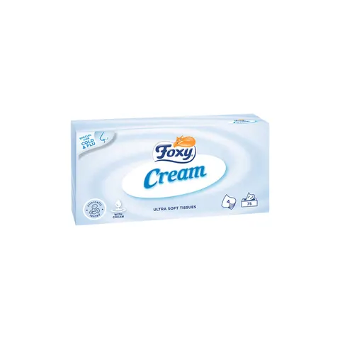 FOXY Chusteczki higieniczne CREAM, 75 szt
