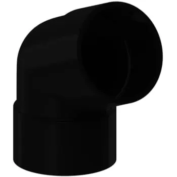 Krop PVC 90 Kolano 67° 9005 czarna
