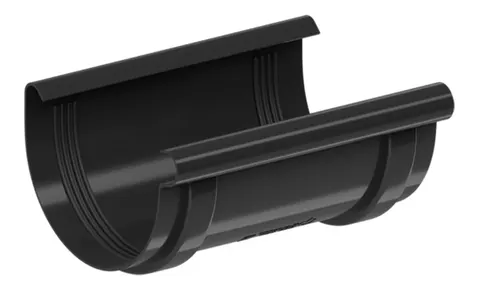 Krop PVC 130 Łącznik rynny RAL 9005 czarna