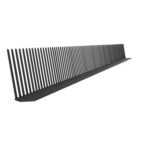 COROKAP Grzebień okapowy płaski czarny 9005 1 mb
