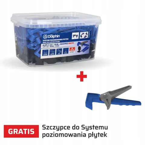 Zestaw do poziomowania płytek - MIX biały 1 mm