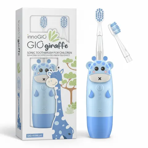 Soniczna Szczoteczka do zębów dla dzieci GIOgiraffe niebieska / InnoGIO