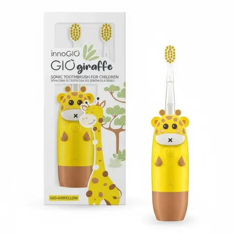 Soniczna Szczoteczka do zębów dla dzieci GIOgiraffe żółta / InnoGIO