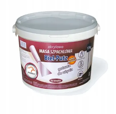 Gładź szpachlowa gotowa PIGMENT BIELPUTZ 17kg