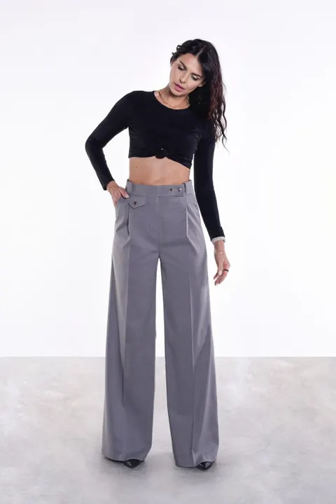 Spodnie FABULOUS szare | Lila Lou