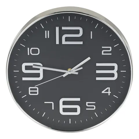 Zegar ścienny 305 mm czarny Deco4Home