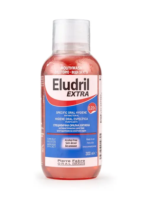 ELUDRIL EXTRA 0,20% CHX 300ml - płyn pozabiegowy z chlorheksydyną gotowy do użycia