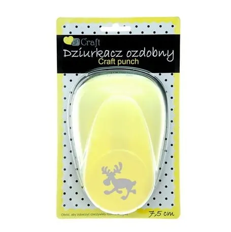 Dziurkacz ozdobny dpCraft Biegnący łoś 7,5 cm do papieru