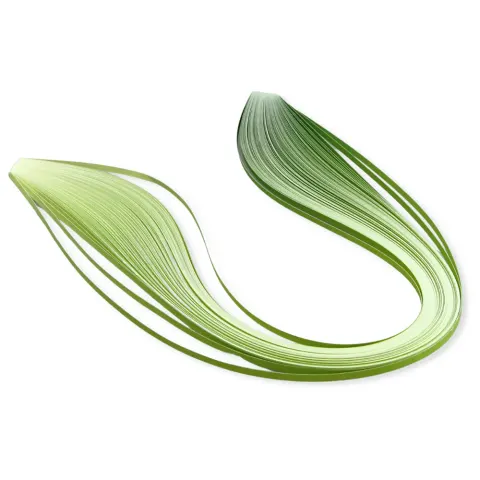 Paski do quillingu cieniowane Zielone 10mm 100szt.