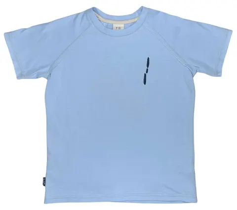 Koszulka 067-24 T-SHIRT WH TRACE / CRYSTAL BLUE