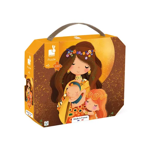 Janod 6 lat+ Puzzle w walizce Obraz inspirowany twórczością Klimta 100 el.