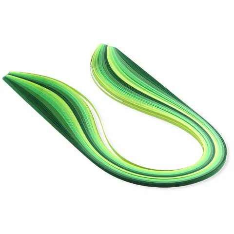 Papiery do quillingu Zielone 3mm/50cm