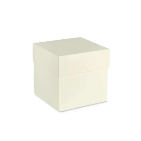 Pudełko exploding box Kremowe Rzeczy z Papieru 10 x 10 x 10 cm