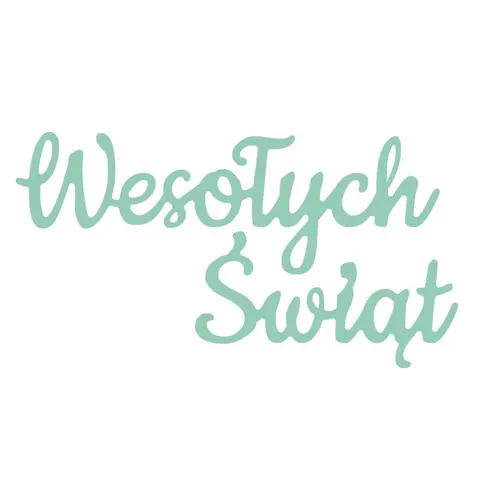 Wykrojnik napis Wesołych Świąt dpCraft