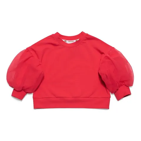 Bluza PUF z tiulowymi rękawami KORAL