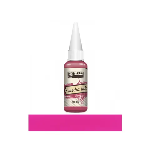 Tusz alkoholowy Media Ink Pentart Fire Lily ognista lilia 20 ml