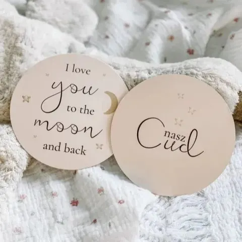 Dwustronna karta do zdjęć – I love You / Nasz cud | Mommy Planner