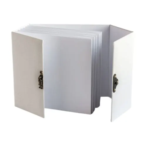 Album Bazyliszek Biały z Zapięciem 6 kart Eco Scrapbooking 16,2x16,5 cm