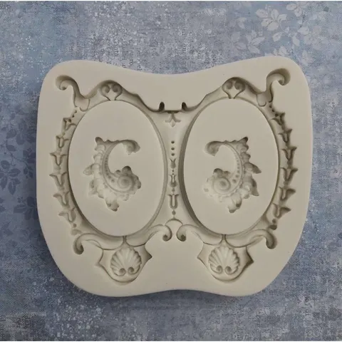 Foremka Silikonowa Ornament Podwójny 13x10,5cm - Pentart