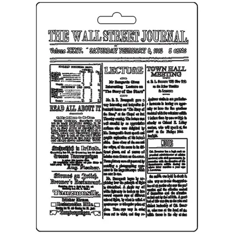 Forma do odlewu A5 Caligraphy wall street journal