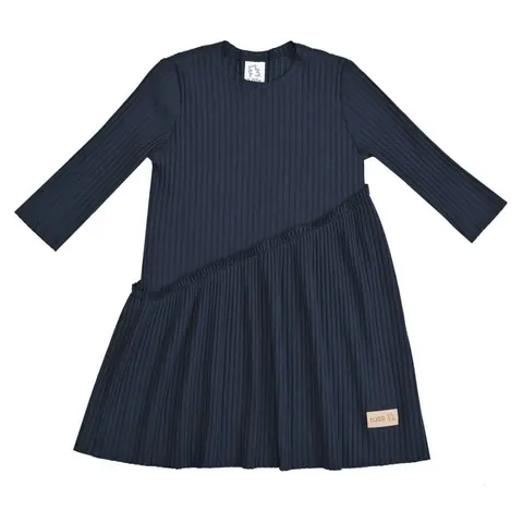 Sukienka CROSS navy HARMONIA prążkowana (mama&córka)