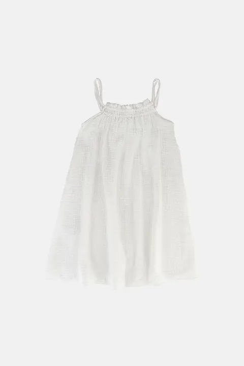 Sukienka CREAM MUSLIN WAVY DRESS
