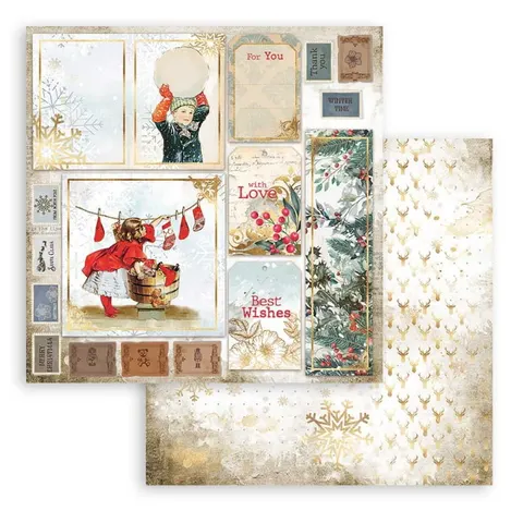 Papier Karty - Romantic Christmas - 30x30cm