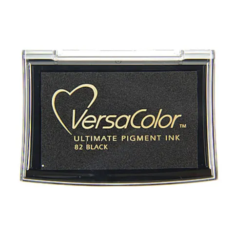 Tusz VersaColor pigmentowy Tsukineko Black – Czarny poduszka do stempli duża