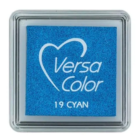 Tusz VersaColor pigmentowy Tsukineko Cyan – Cyjan poduszka do stempli mała