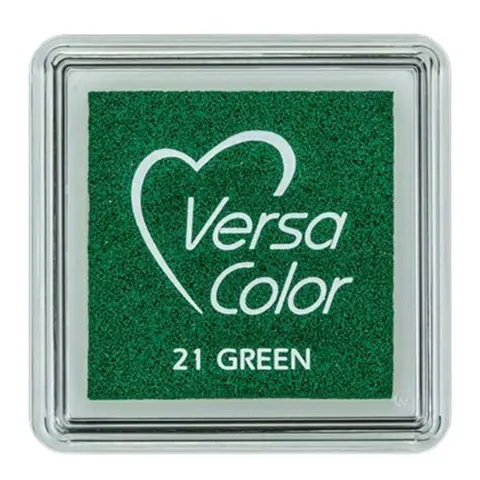 Tusz VersaColor pigmentowy Tsukineko Green – Zielony poduszka do stempli mała