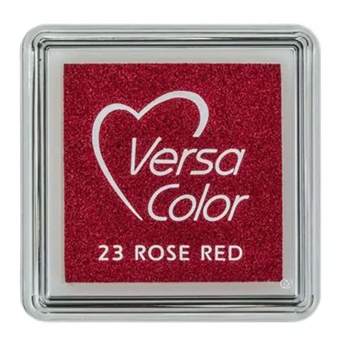 Tusz VersaColor pigmentowy Tsukineko Rose Red – Czerwona Róża poduszka do stempli mała