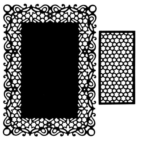 Wykrojnik do papieru Ramka - 2 sztuki 9,5x13,1cm