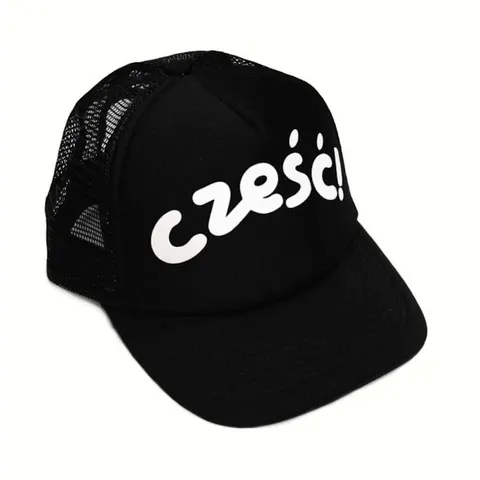 Czapka z daszkiem CZEŚĆ czarna
