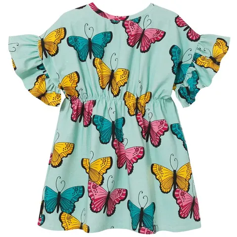 Sukienka ROMANTIC DRESS blue butterflies
