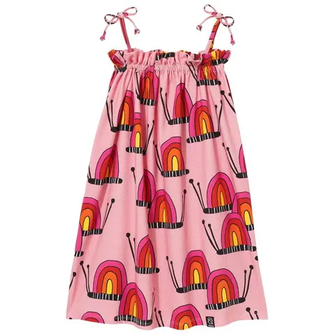 Sukienka STRIPE DRESS pink snails