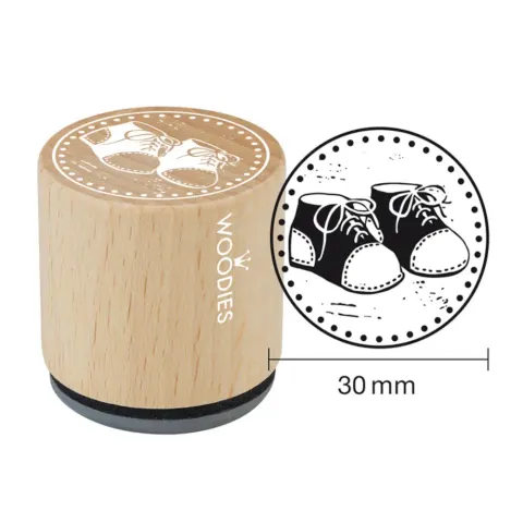 Buciki Dziecięce Stempel drewniany Woodies 3 cm