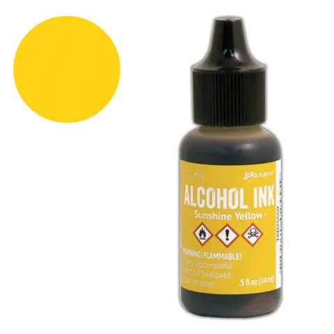 Tusz alkoholowy Tim Holtz Alcohol Ink Sunshine Yellow 14 ml TAB25559