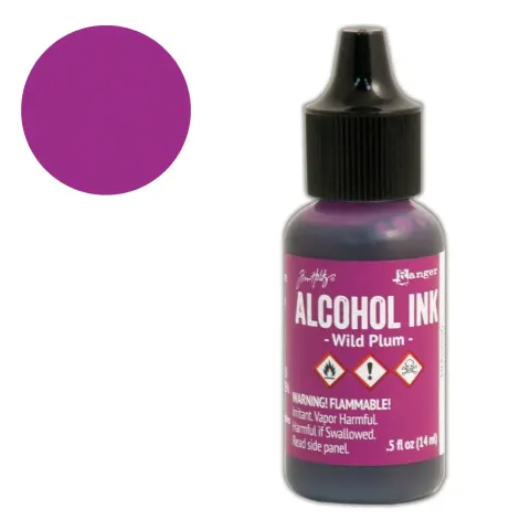 Tusz alkoholowy Tim Holtz Alcohol Ink Wild Plum 14 ml TIM22220
