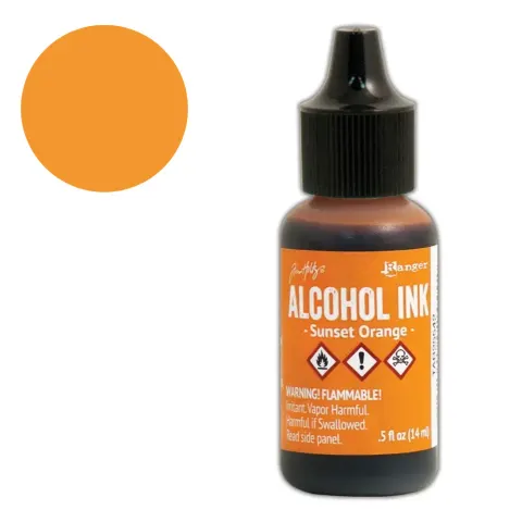Tusz alkoholowy Tim Holtz Alcohol Ink Sunset Orange 14 ml TAB25542