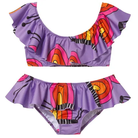 Strój kąpielowy UV 2-częściowy TWO-PIECE BIKINI SWIMSUIT purple snails