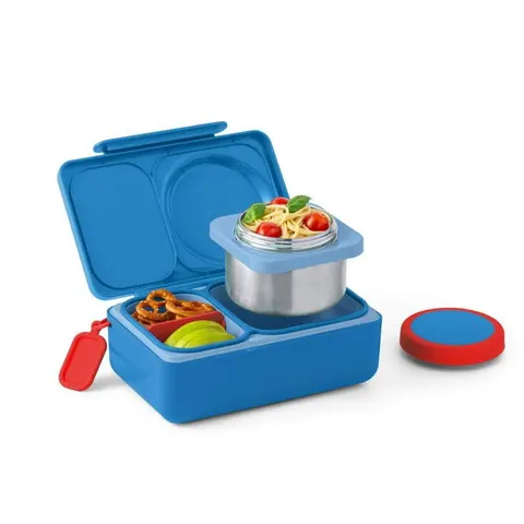 OmieBox Up Lunch box z termosem COSMIC BLUE niebieski | OMIE prostokątny