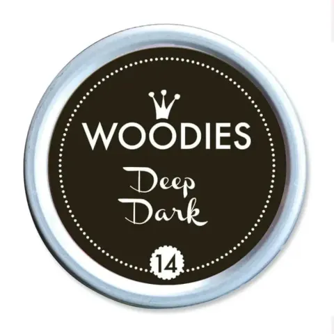 Deep Dark Poduszka do stempli Woodies Czarna