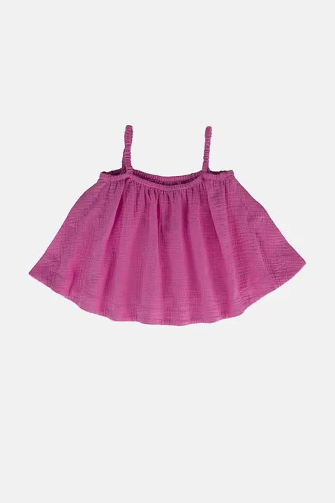 Koszulka PINK MUSLIN WAVY TOP