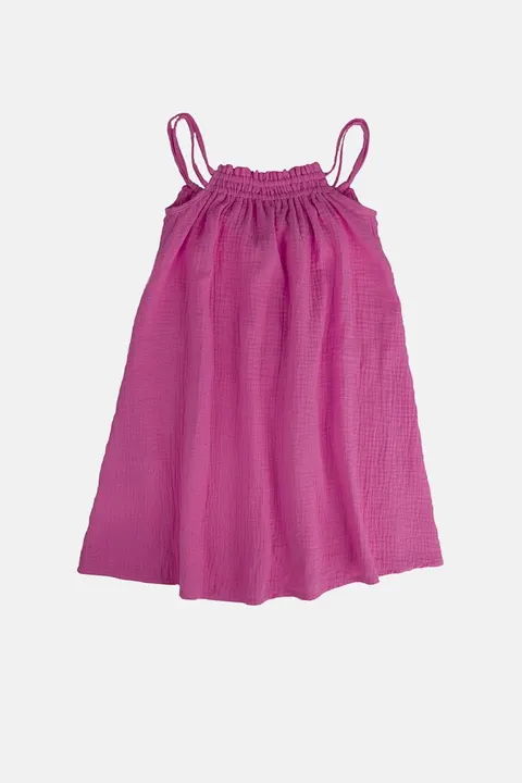 Sukienka PINK MUSLIN WAVY DRESS