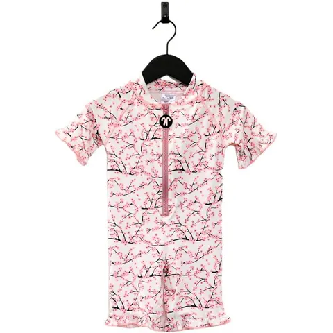 Jednoczęściowy strój UV UPF50+ krótki CUTE lycrasuit ROSIE | Ducksday