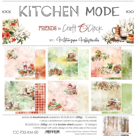 Kitchen Mode Zestaw Papierów 30x30 cm Craft O'Clock