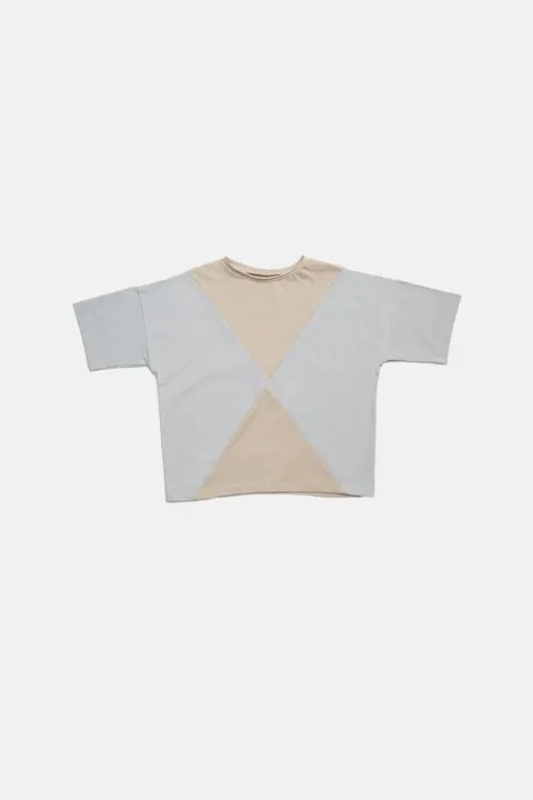 Koszulka 008 PANEL TEE beige/gray